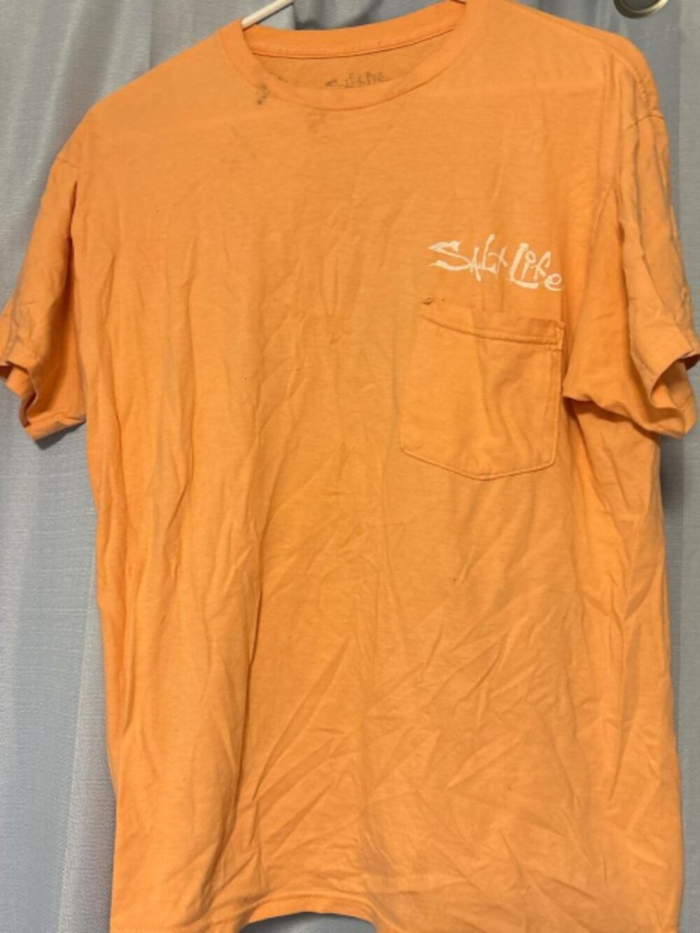 Orange LIVE SALTY short sleeved T-shirt